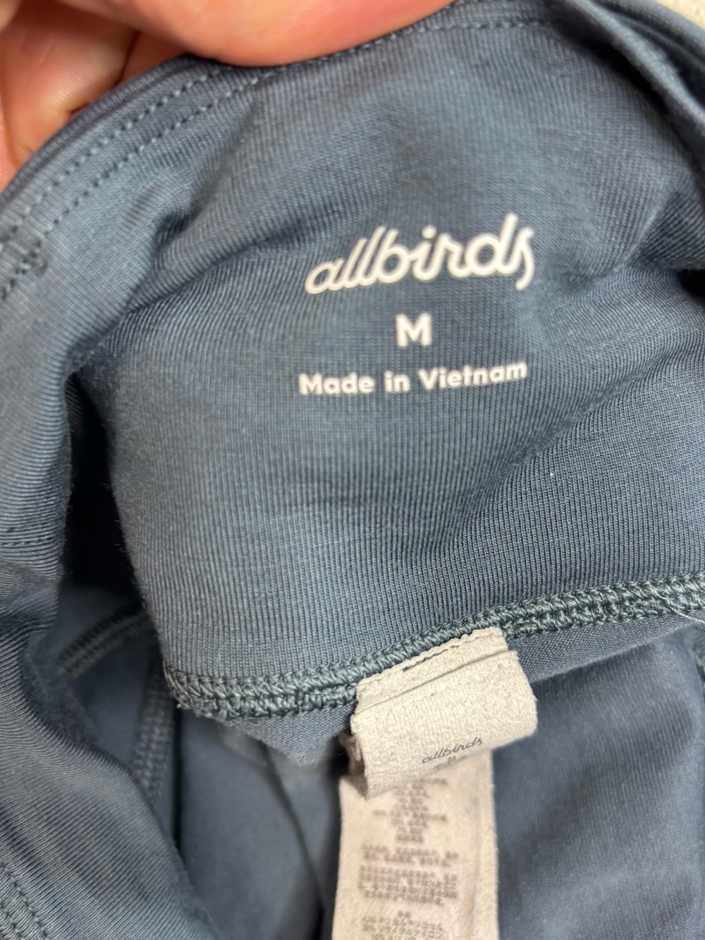 Allbirds Women’s Merino Wool Blend High Rise Blue Gray Leggings Size Medium M - Picture 8 of 8